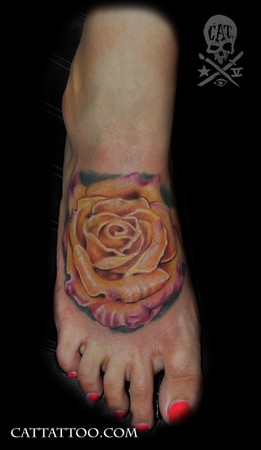 Tattoos - Yellow Rose - 49086